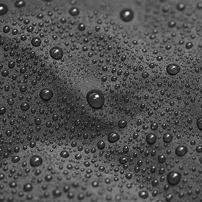 Protector 6000 Sun Lounger Cover - Storm Black- up close with water drops