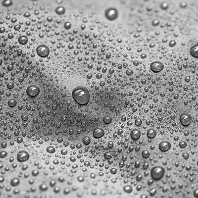 Protector 7000 Large Parasol - Thunder Grey up close with raindrops
