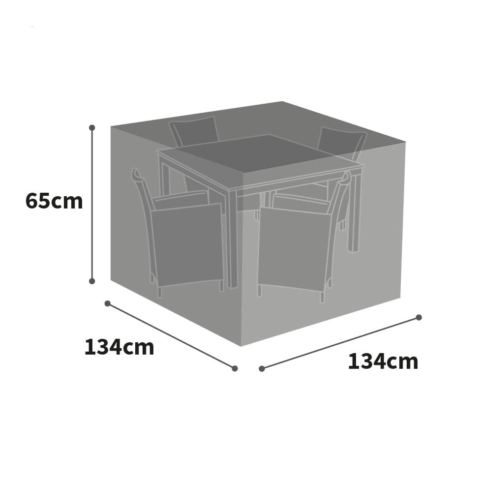 Bosmere All-Weather (Modular) 4 Seater Cube Set Cover Extra - Black -  Product Dimensions