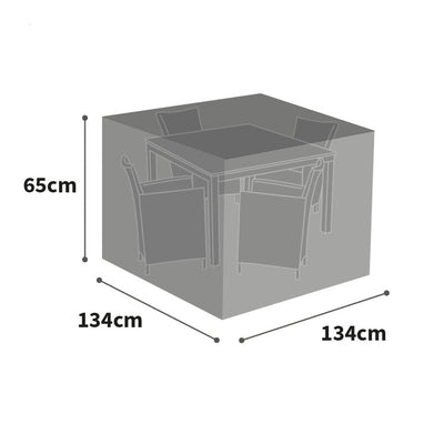 Bosmere All-Weather (Modular) 4 Seater Cube Set Cover Extra - Black -  Product Dimensions