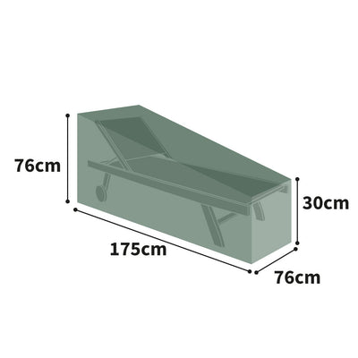 Protector 6000 Sun Lounger Cover - Dark Green- product dimensions