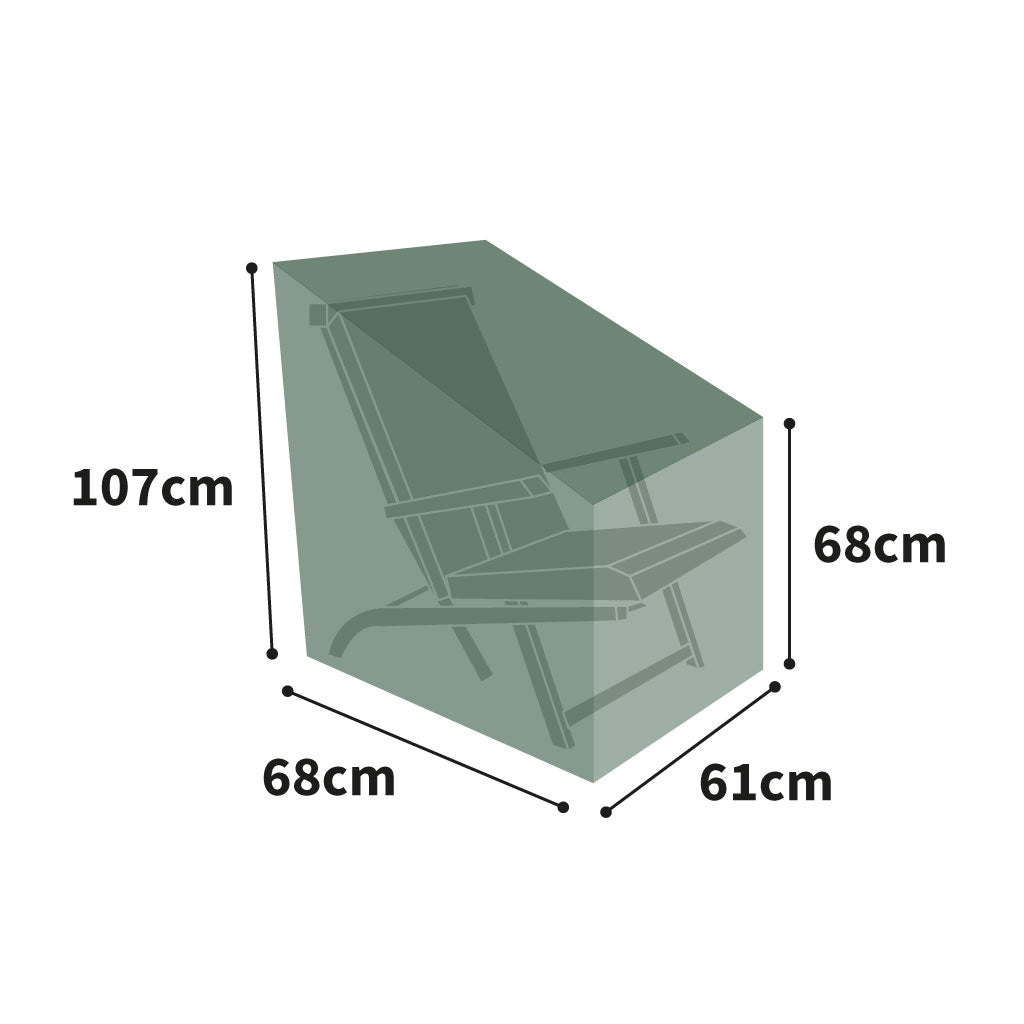 Protector 6000 Stacking/Reclining Chair Cover - Dark Green- product dimensions