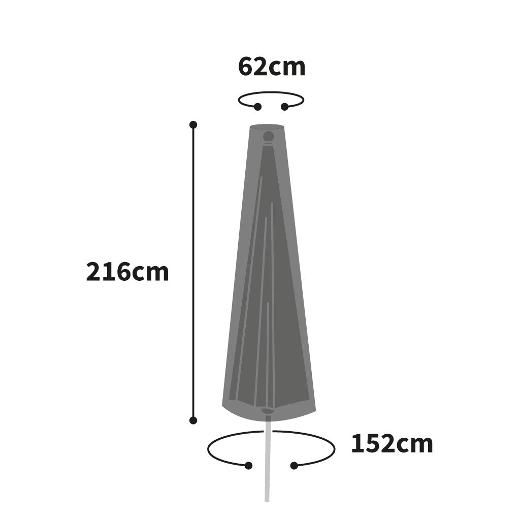 Protector 6000 Free Standing Parasol Cover - Storm Black