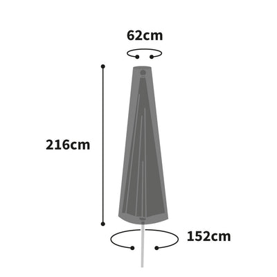Protector 6000 Free Standing Parasol Cover - Storm Black