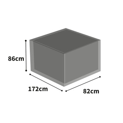Protector 6000 Storage Box Cover Small - Storm Black- product dimensions