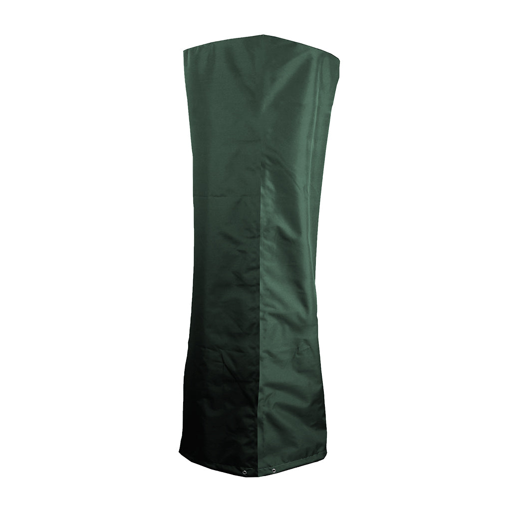Protector Plus -Tall Square Heater Cover - Green/Black in use
