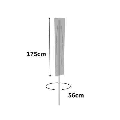 Protector 6000 Rotary Line Cover - Thunder Grey - product dimensions