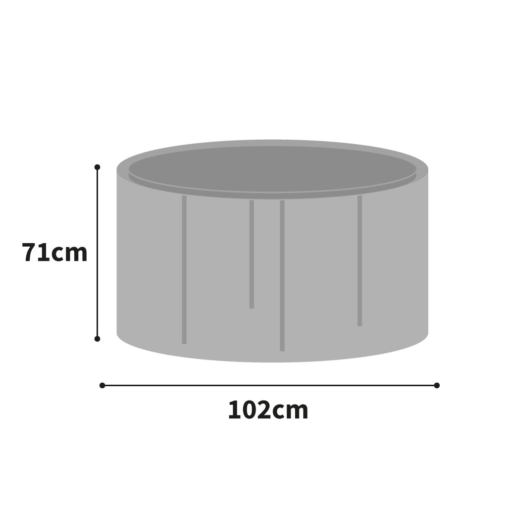 Protector 6000 Circular Table Cover - 4 Seat - Thunder Grey – Garden ...