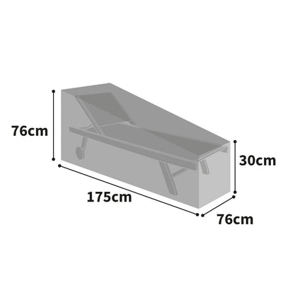 Protector 6000 Sun Lounger Cover Thunder Grey- product dimensions