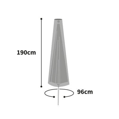 Protector 6000 Extra Large Parasol Cover + Zip - Thunder Grey