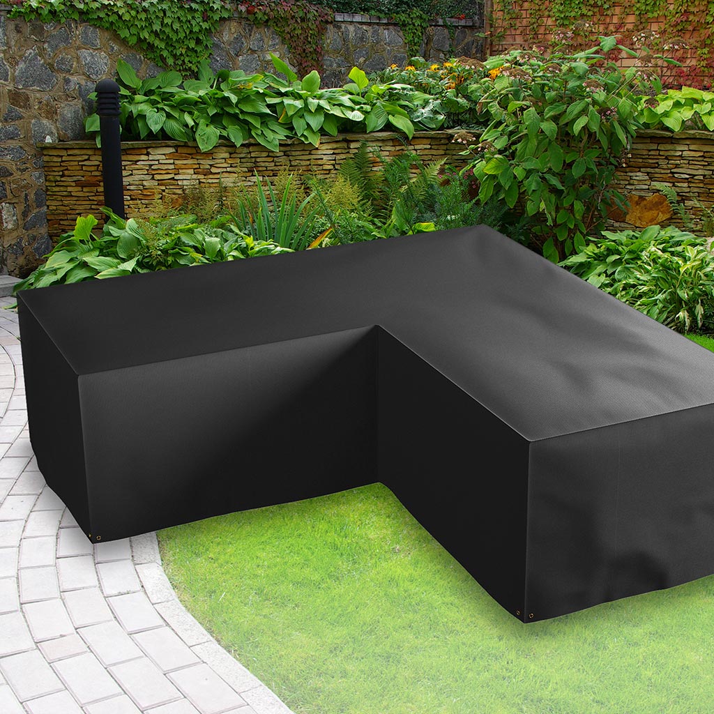 Allweather LShaped Sofa Cover 3m, Charcoal Garden Cover Store